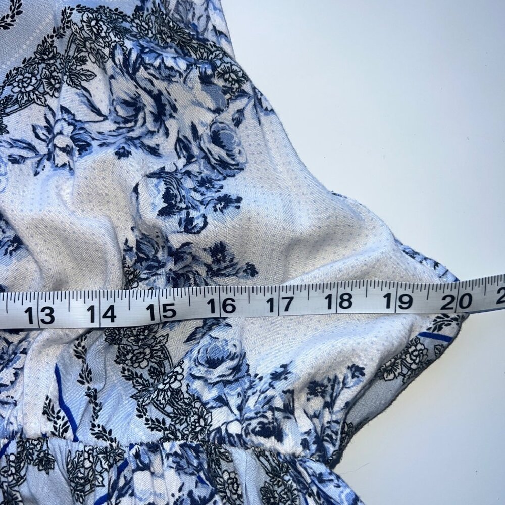 Torrid Floral Print Midi Dress With Sleeveless Design & High-Low Hem - Size 1/1X - Picture 5 of 8